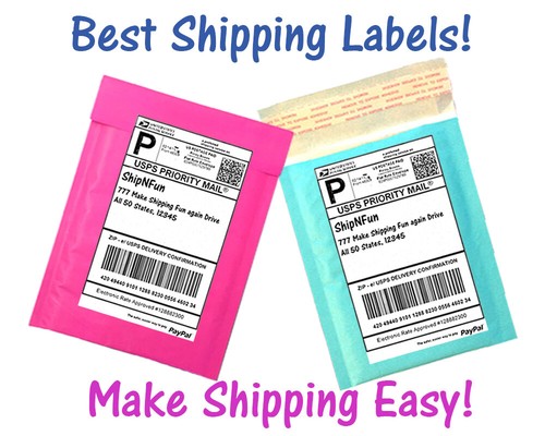 400 SHIPPING Labels 200 Sheets 2 labels per 8.5x11 No JAM Premium Shipping Blank - Picture 2 of 8