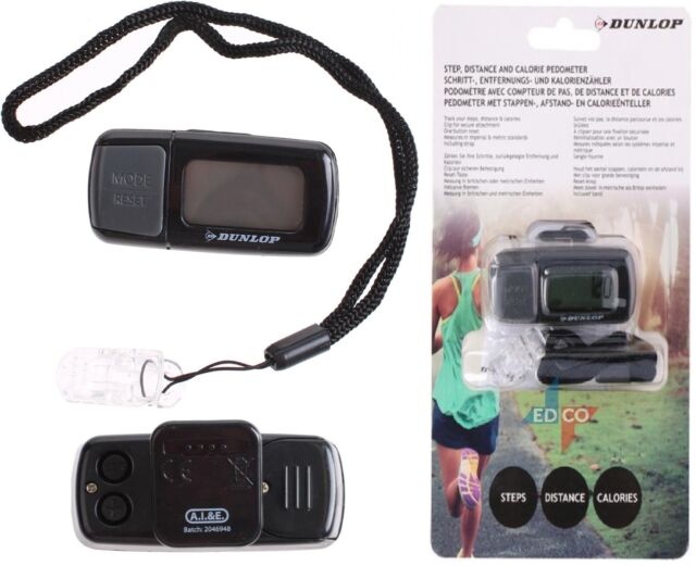 Dunlop LCD Step Distance Calorie Pedometer Walking Fitness Track Clip Strap Dunlop LCD Step Distance Calorie Pedometer Walking Fitness Track Clip Strap