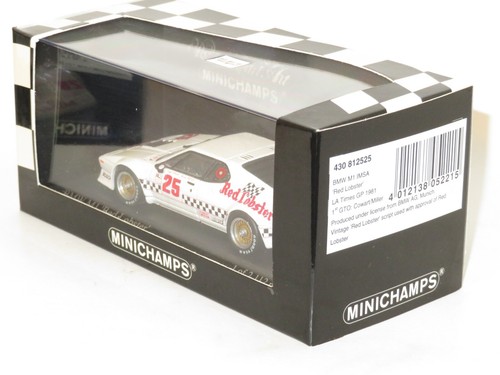 1/43 BMW M1  Red Lobster  IMSA  LA Times GP Riverside 1981  GTO Winners #25 - Picture 3 of 3