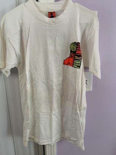 Vtg Public Image Tshirt 1990 Single Stitch Men’s M Neon NOS NWOT Super Rare! - Picture 2 of 12