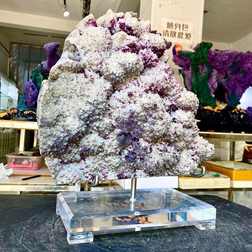 41.68LB Natural purple fluorite,crystal quartz,spiritual energy from Inner Mong - Bild 10 von 14