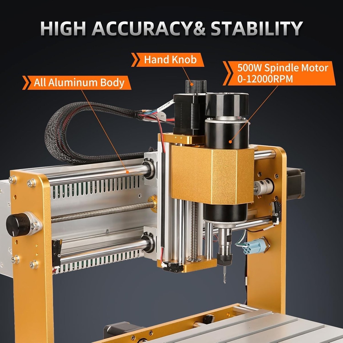 3018 PRO MAX CNC Machine 500W All-Metal CNC Router Machine 3 Axis 