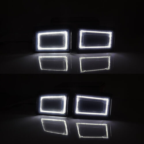 Smoked White LED Front Side Marker Lights For 88-93 Chevy Truck Pickup C/K 1500 - Picture 5 of 11