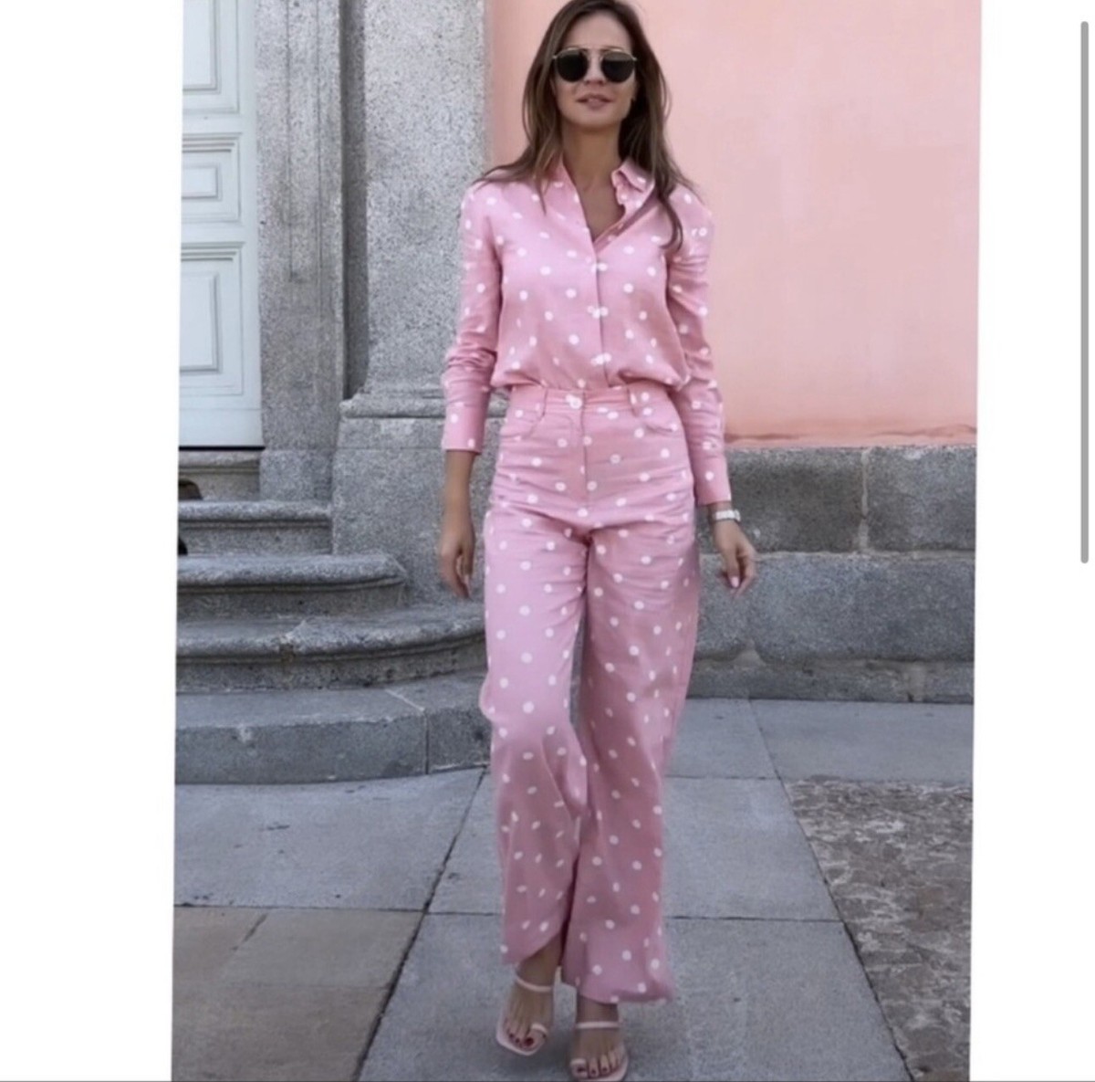 Zara pink polka dot cheap