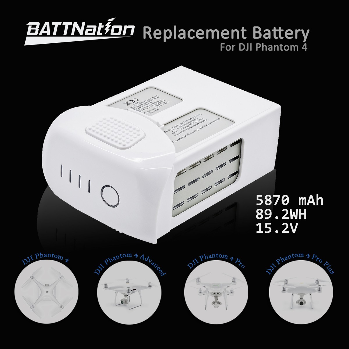 DJI Phantom 4 Pro Intelligent Flight Replacement Battery