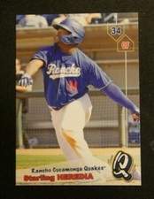 2019 Grandstand, Rancho Cucamonga Quakes - STARLING HEREDIA - Dominican Republic