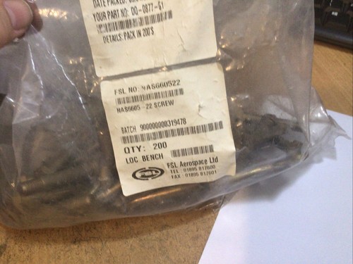 NOS 5/16" UNF Sechskantkopf enge Toleranzschraube NAS6605-22 Stck 10 (PS/4) - Bild 4 von 10