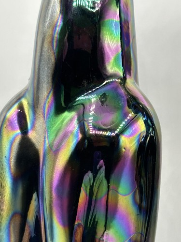 california pottery vintage Black Iridescent Poodles 17.5” Tall - Picture 6 of 24