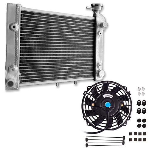 For 2003-2005 CanAm Outlander MAX/STD 330/400 XT Aluminum Radiator & Fan - Picture 2 of 9