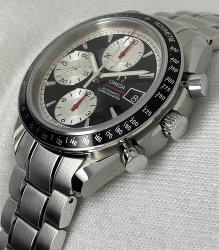 OMEGA Speedmaster Racing Grey Black Dial Auto Chrono Gents Watch 40mm 3210.51 - Picture 13 of 21