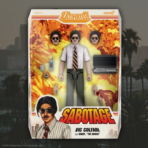Beastie Boys Ultimates Wave 1 Vic Colfari Sabotage Figure Super 7 - Picture 2 of 3