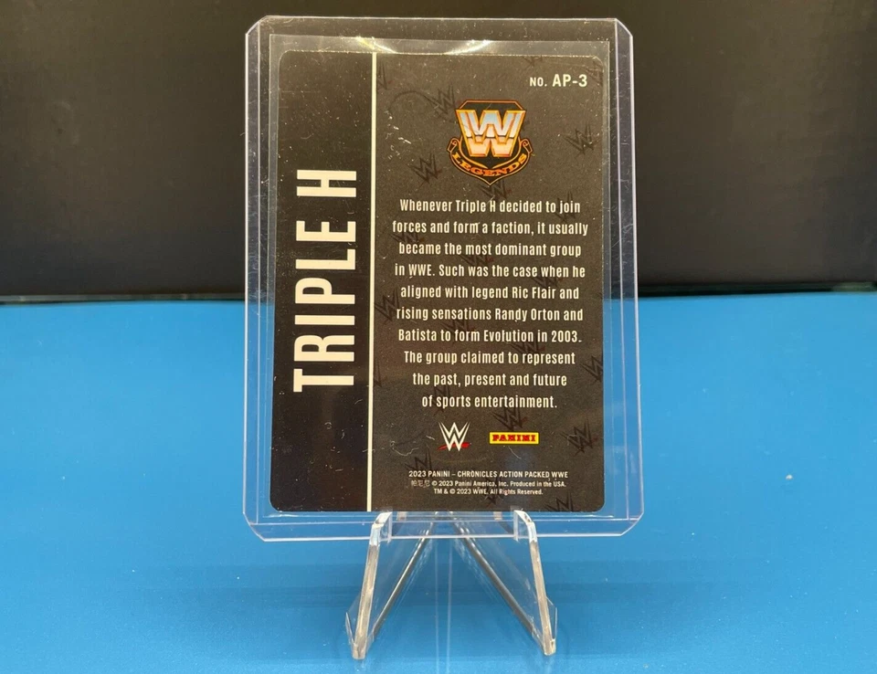 TRIPLE H -2023 WWE Chronicles Action Packed Insert #AP-3 -HHH- - Image 2 of 2