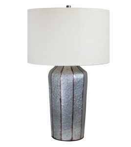 galvanized metal table lamp