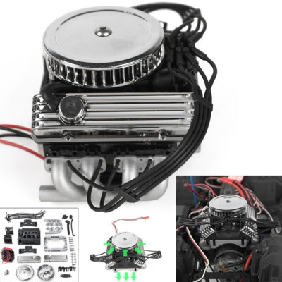 Simulate V8 Engine Motor F82 Motor Cooling Fan for 1/10 RC TRX4 SCX10 RC4WD Car Simulate V8 Engine Motor F82 Motor Cooling Fan for 1/10 RC TRX4 SCX10 RC4WD Car