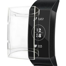 TPU Case Cover Armor Screen Protector Guard Shield Saver For Fitbit Charge 3