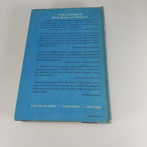 Birds, Beasts, And Relatives Gerald Durrell The Viking Press 1969 4th Print HCDJ - Picture 6 of 14