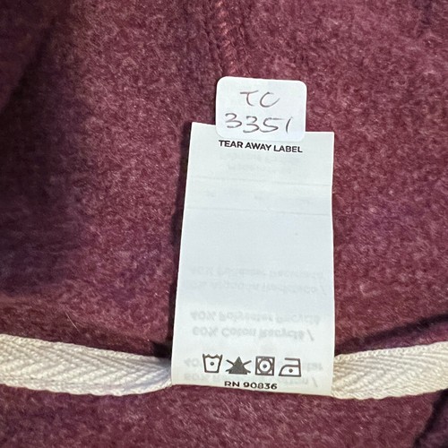NUEVO SIN ETIQUETAS Amazon Employee Sudadera con Capucha Hombres M Granate SpellOut Logo Pullover - Imagen 10 de 20