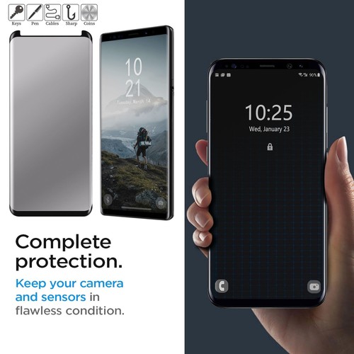Confezione 2 Per Samsung Galaxy Note 8 Custodia Privacy Vetro Temperato Protezione Schermo - Foto 12 di 14
