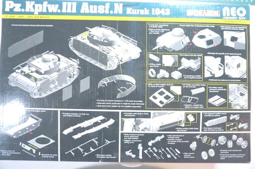 1/35 SUPERB DRAGON #6559 HIGH DETAIL RARE HARD TO FIND OOP PZ III AUSF N KURSK - Picture 5 of 10