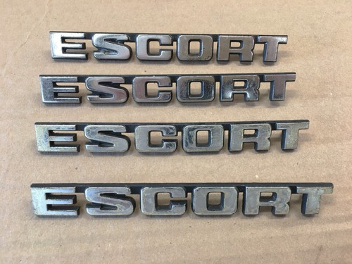 FORD ESCORT MK2 RS2000 RALLYSPORT BOOT TRUNK BADGE CHROME NEW GENUINE NOS - Picture 4 of 4