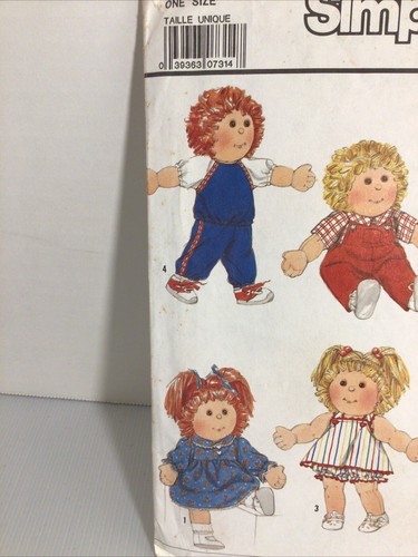 "Ropa de muñeca vintage, parche de repollo o muñeca suave de 18""", 6 trajes diferentes" - Imagen 5 de 8