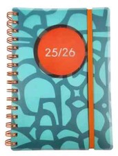 Academic A5 Page A Day Diary 2025-2026 Mid Year Spiral Softcover School Teacher