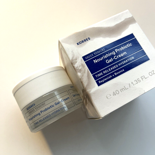 Lot 2x New KORRES Greek Yoghurt Nourishing Probiotic Gel-Cream 40ml Moisturizer - Picture 4 of 4