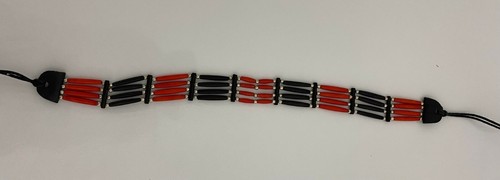 Collar gargantilla Southwestern HUESO DELGADO marrón indio, rojo o blanco - Imagen 4 de 4