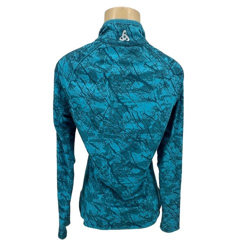 Odlo Small Women Pullover 1/4 ZIP Neck Active T-shirt Long Sleeve 33-22 - Picture 3 of 9