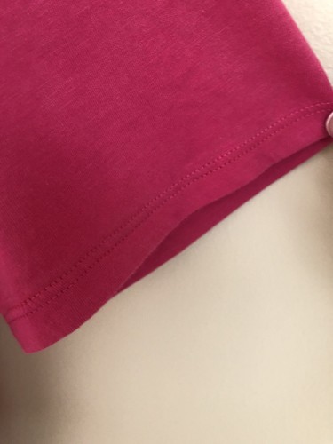 Talbot's Plus Size Woman's Pink Cotton Top With Banded Hem Side-Tie X - Picture 4 of 9