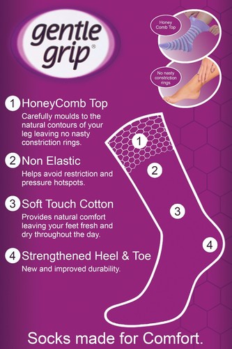 Gentle Grip - Damen ohne gummi socken diabetiker baumwolle 37-42 eur - Bild 18 von 127