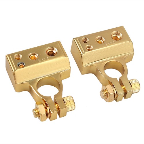 2pz Connettore Terminale Batteria Auto Top Post Negativo Positivo Calibro 4/8 GA AWG - Foto 10 di 12