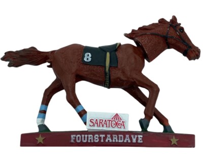 SARATOGA RACE COURSE FOURSTARDAVE Sultan of Saratoga Bobblehead Horse Figurine