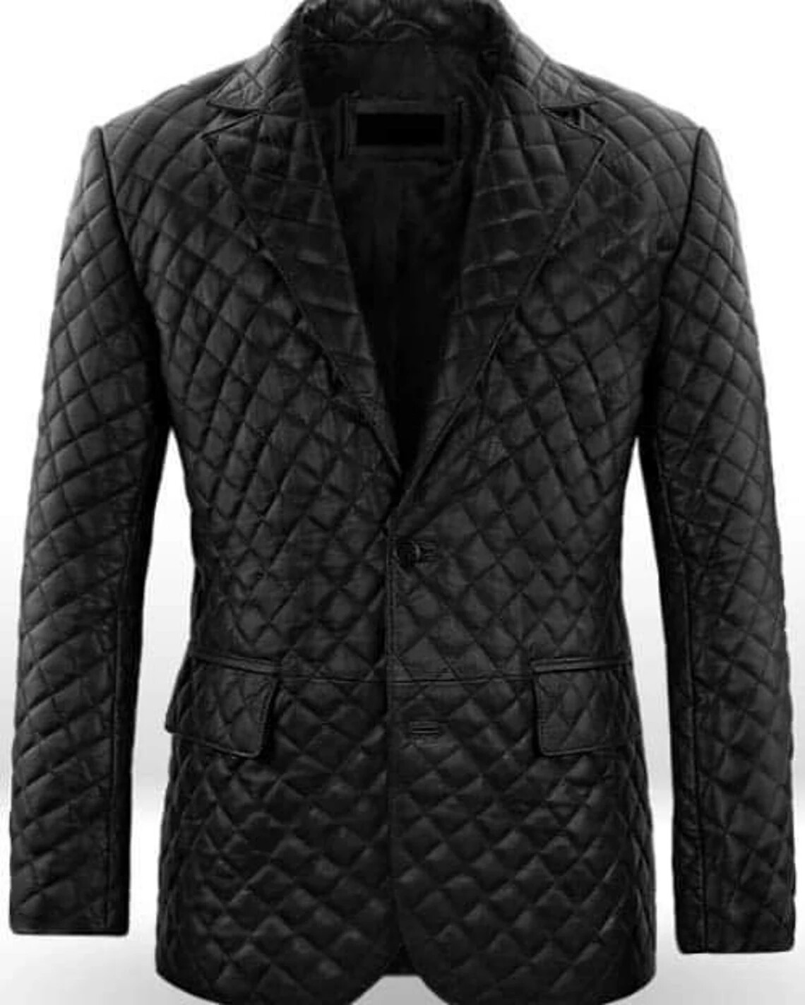 ALTRA Blazer trapuntato in vera pelle cappotto di pelle stile diamanti giacca morbida in pelle