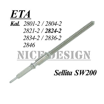 Aufzugwelle ETA 2801-2/ 2804-2/ 2824-2/ 2836-2/ 2834-2/ 2846 und Sellita SW200