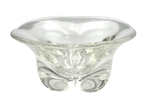 Orrefors Mid Century Modern Vintage Fine Swedish Crystal Freeform Candy Dish - Picture 3 of 5