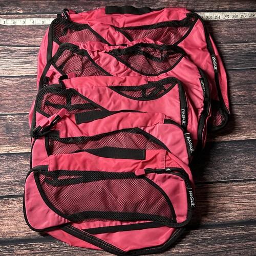 Bagail 5er Set Packwürfel, Reisegepäck Packorganizer rosa