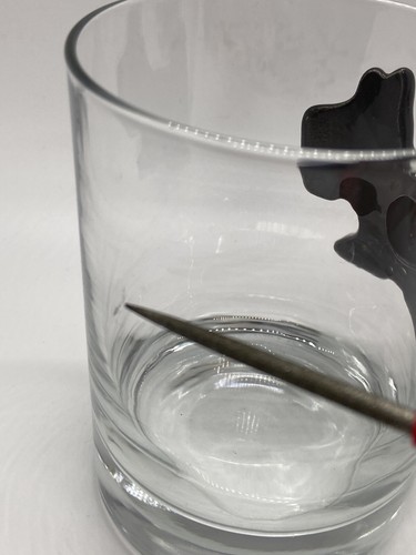 "Par de vasos de vidrio Scottish Terrier de 4,5"" de alto negro Scottie Dog negro Scotty" - Imagen 2 de 7