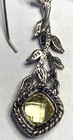 NWOT Or Paz Sterling Silver 925 Lemon Quartz Leaves Earrings Made In Israel PZ A — photo 4