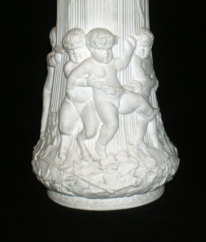 Drabware Minton Staffordshire Parian 1845 jarra de 9", querubines - Imagen 11 de 11