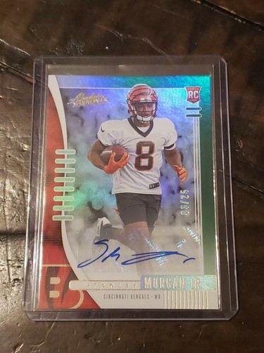 2019 Absolute Football Stanley Morgan Jr Green Wave Autograph #3/25 - Picture 1 of 2