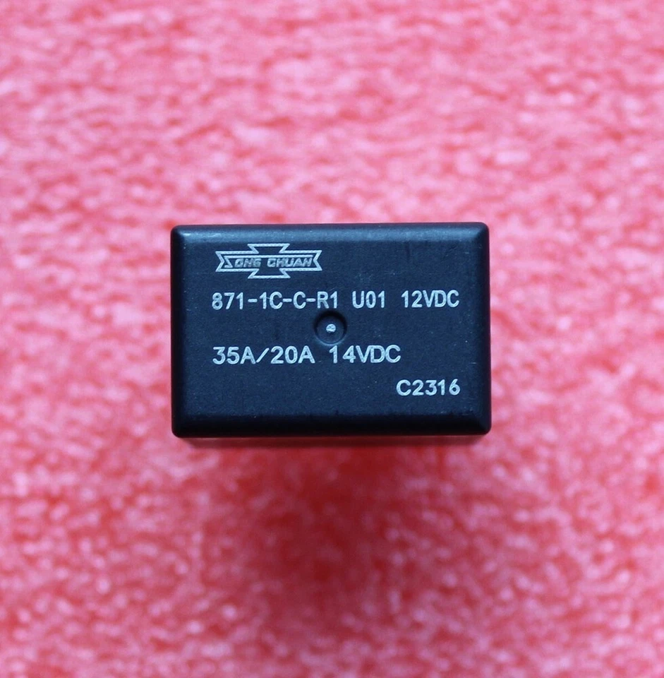 5pcs 871-1C-C-R1 U01 12VDC 35/20A 5Pins Automotive Relay 871-1C-C-R1-U01-12VDC - Image 3 of 4