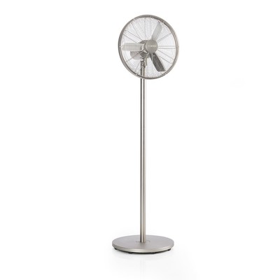 Ventilador de pie metálico 16" (40 cm) Industrial Portatil 3 modos Acero Inox