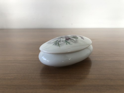 Portagioie LIMOGES FRANCE Anni 60 Cofanetto In Ceramica Dipinto A Mano - Picture 5 of 8