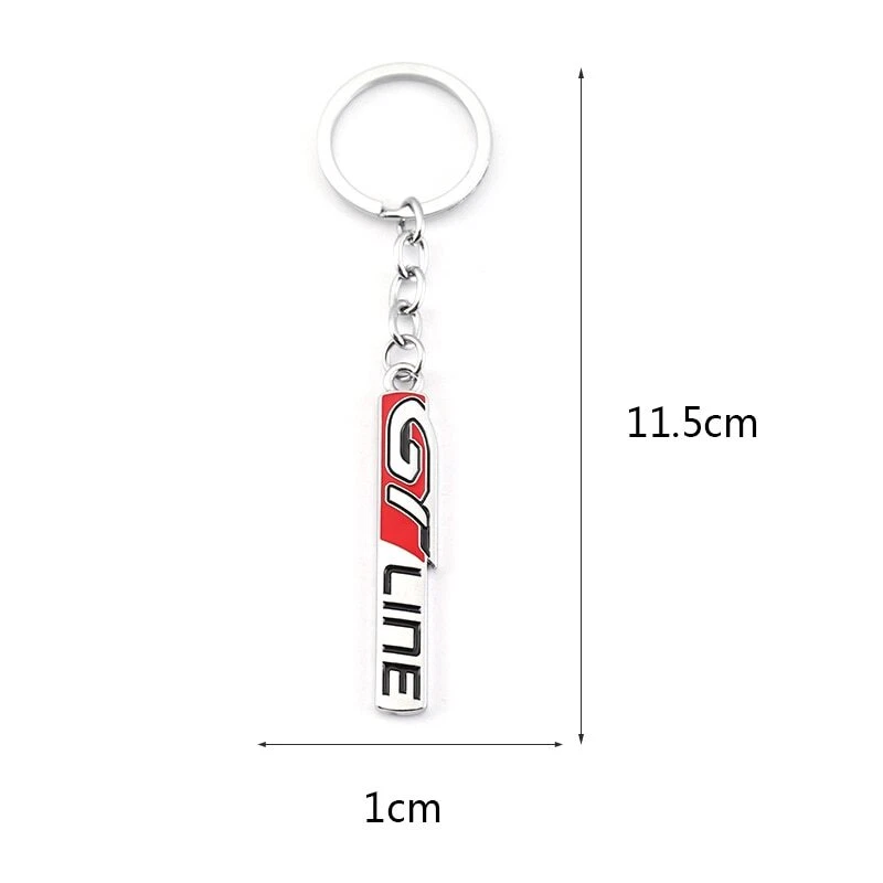 Portachiavi Auto Linea GT Portachiavi Portachiavi per Peugeot GT 508 3008 5008 Kia - Immagine 2 di 4