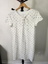 NWT Tommy Hilfiger Anchor Print White Dress Sz M New