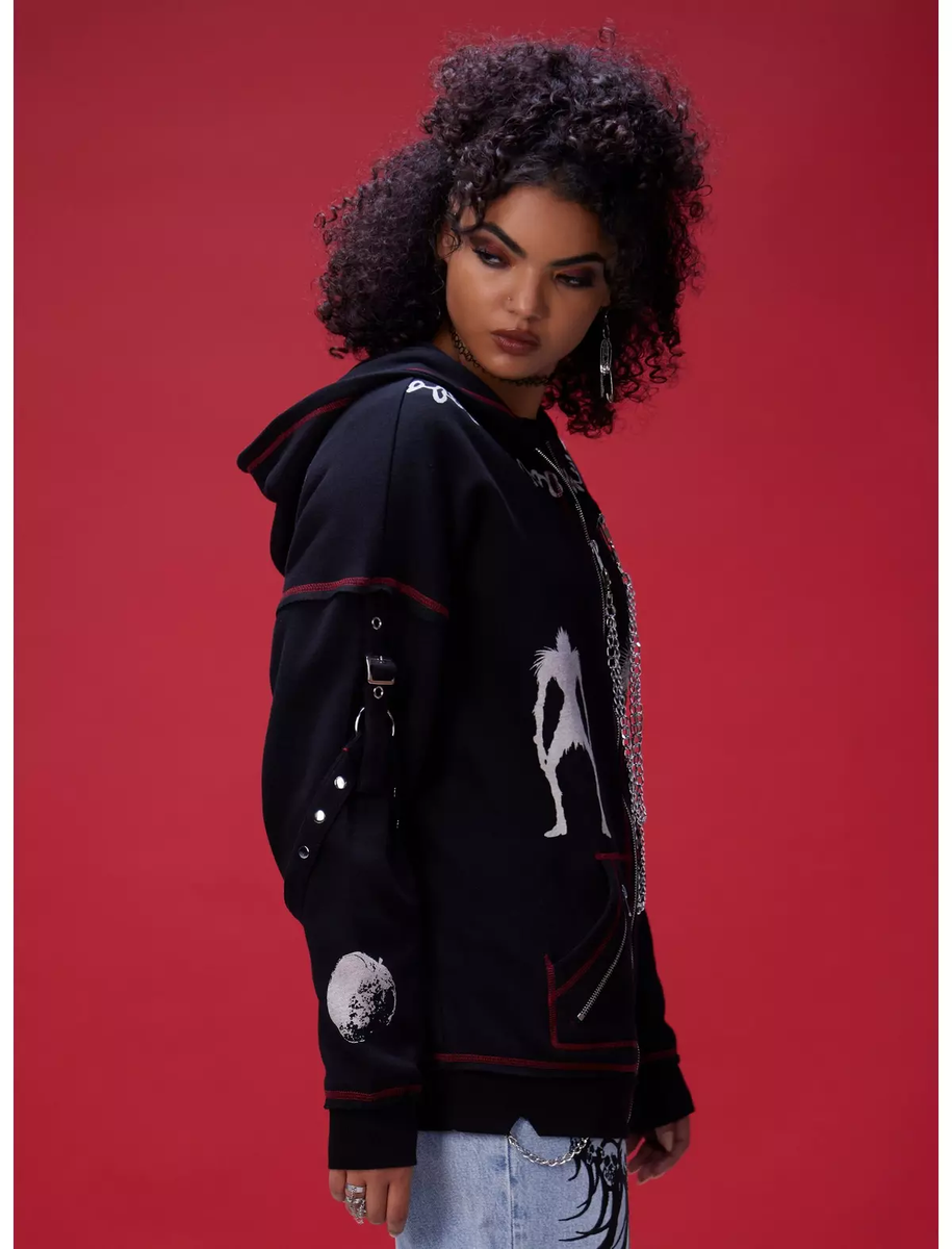 Death Note Emo, Punk Anime Manga Hardware Girls Oversized Hoodie M