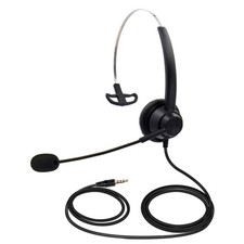 3.5mm Wired Headset with Microphone Universal Office Call Center N2G9
