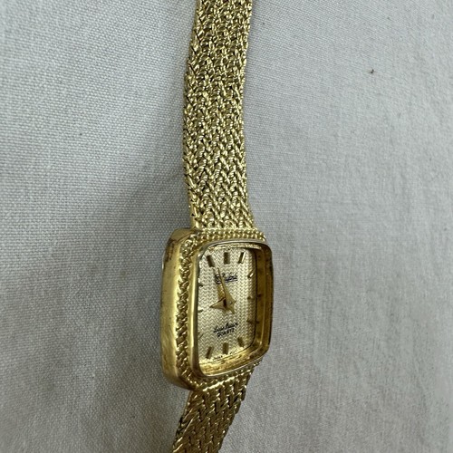 LUCIEN PICCARD LADIES FINE WRISTWATCH In Original Box Gold Tone Vintage Japan - Picture 15 of 23
