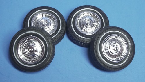 AMT 1965 El Camino, Nova, Chrome Hubcap Set, w/SS Emblem 1/25 Scale - Picture 5 of 5